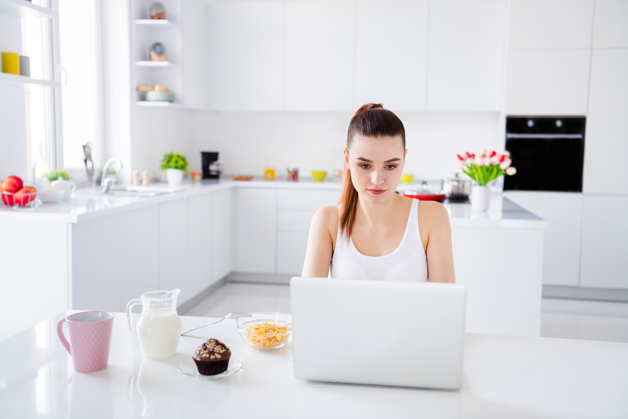 Studio di cucina con luce naturale